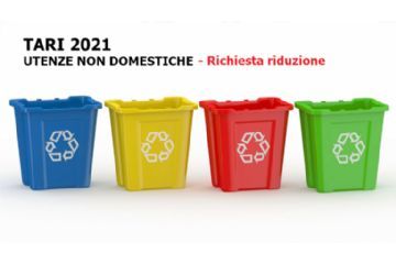 Riduzioni tari 2021 - utente non domestiche  per emergenza covid 19 - scadenza 30 novembre 2021 ore 12:00