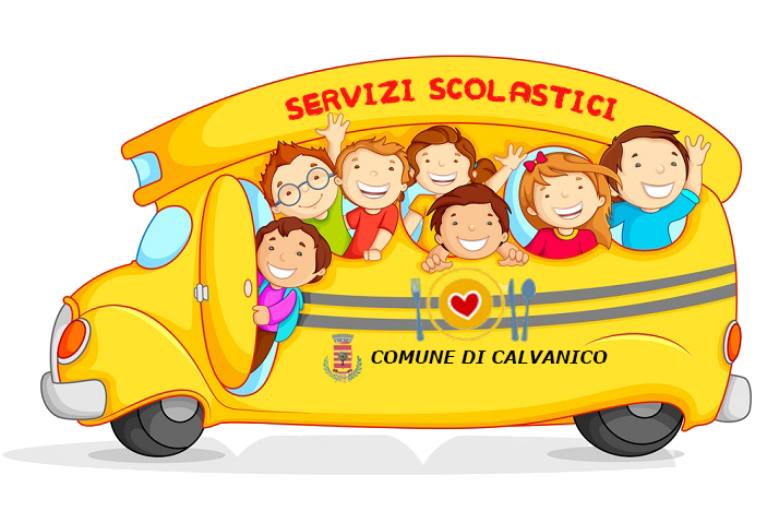 Autobus di colore giallo con bambini che salutano